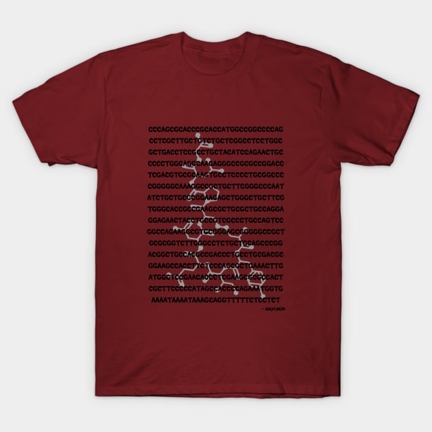 Oxytocin Gene Sequence T-Shirt by MoPaws